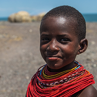 Lake Turkana - Young El Molo girl